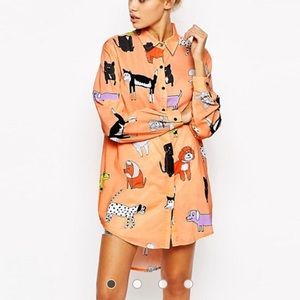 ISO!! Lazy Oaf orange dog print blouse